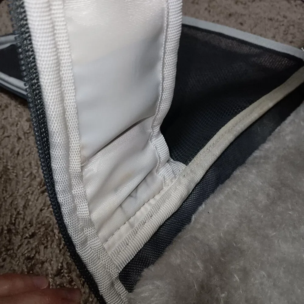 Mr Peanuts Aspen Backpack Pet Carrier Platinum Grey Airline Approved Ventilated